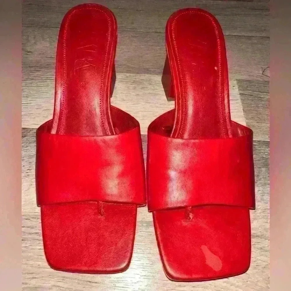 Zara red sandals size 41 - Picture 6 of 6
